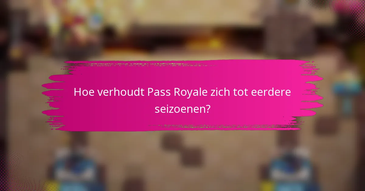 Hoe verhoudt Pass Royale zich tot eerdere seizoenen?